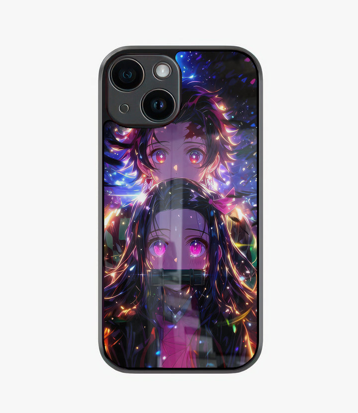 tanjiro x nezuko glass case
