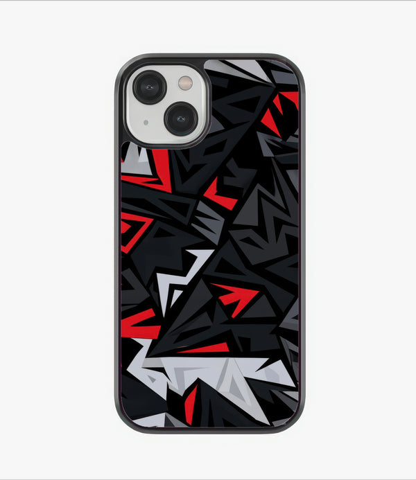 Red Fracture Glass Case