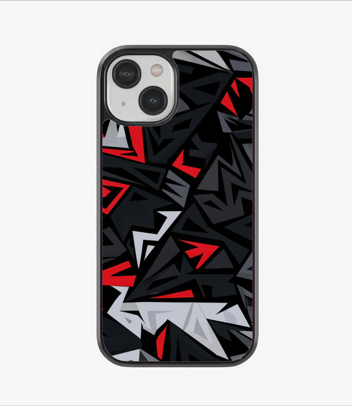 Red Fracture Glass Case