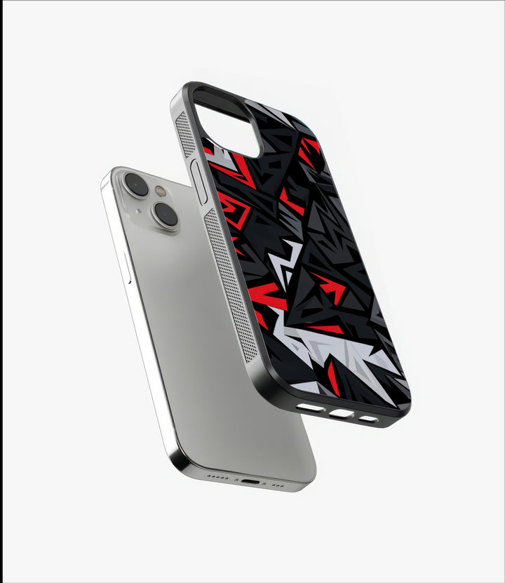 Red Fracture Glass Case