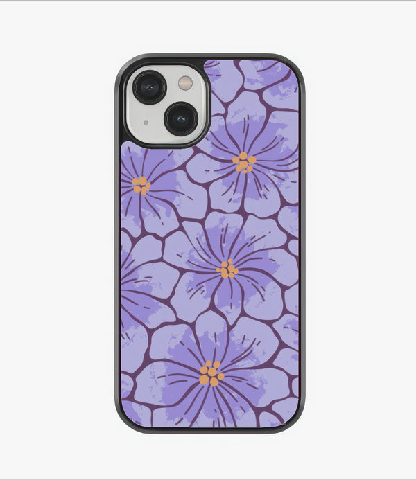 Violet Bloom Burst Glass Case