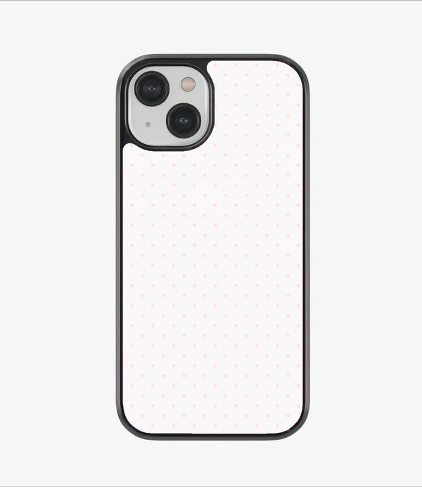 Peachy Dots Glass Case