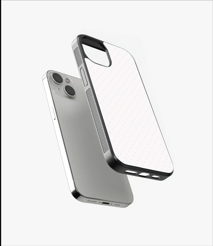 Peachy Dots Glass Case