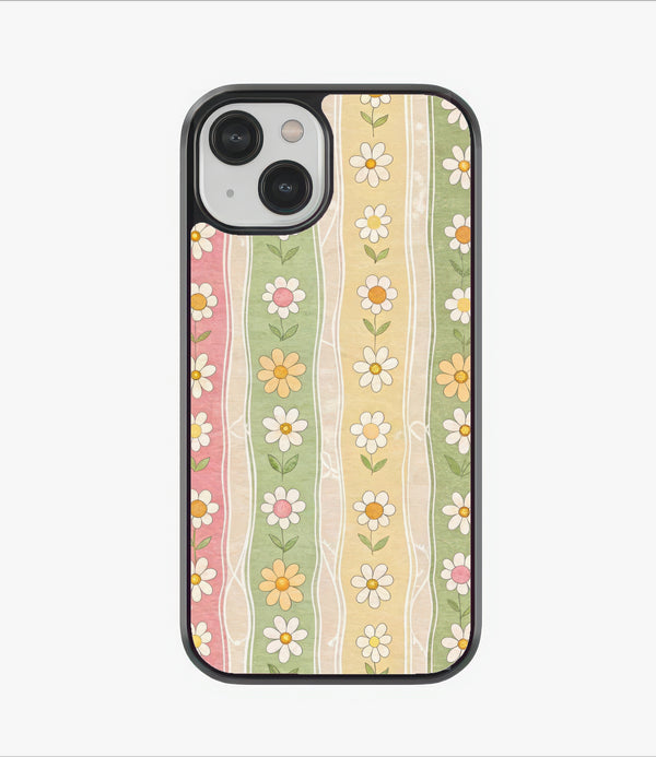 Striped Petals Glass Case