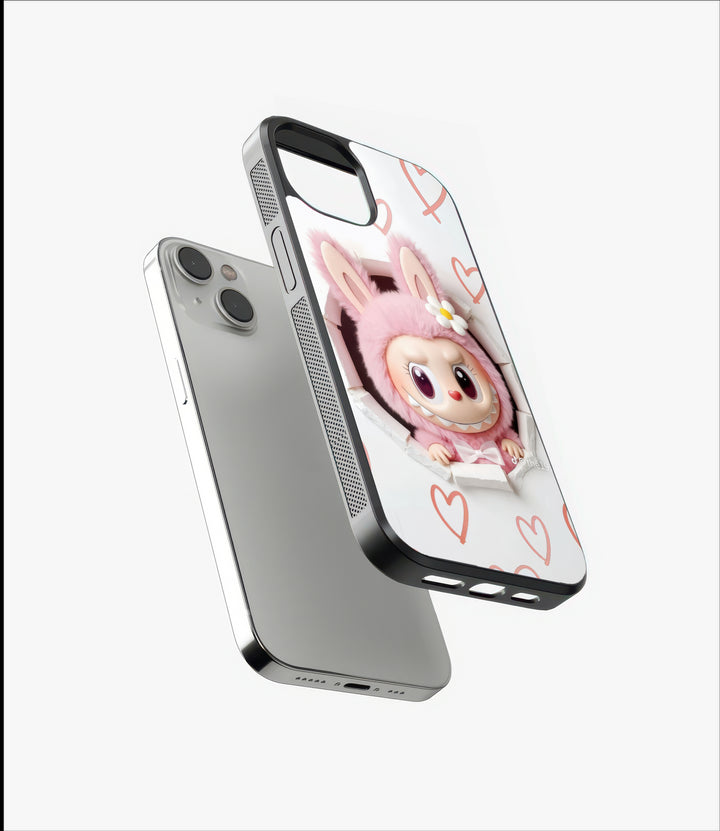 Labubu Love Glass Case