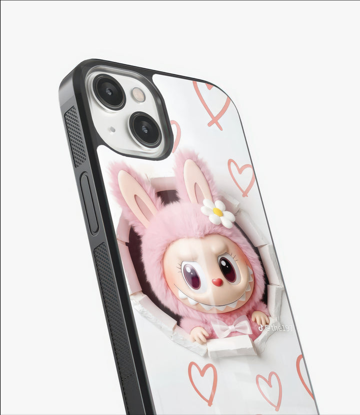 Labubu Love Glass Case