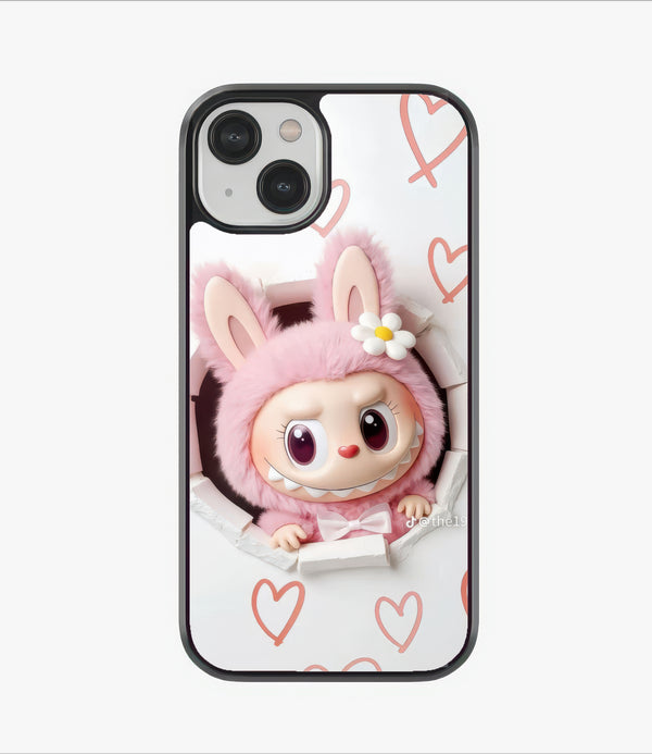 Labubu Love Glass Case