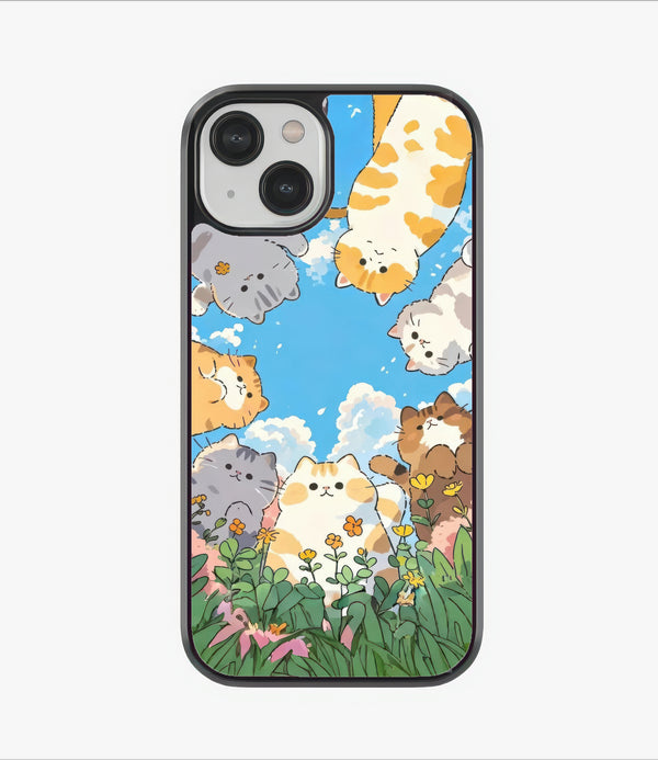 Purrfect Circle Glass Case