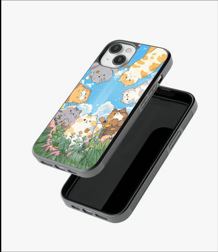 Purrfect Circle Glass Case