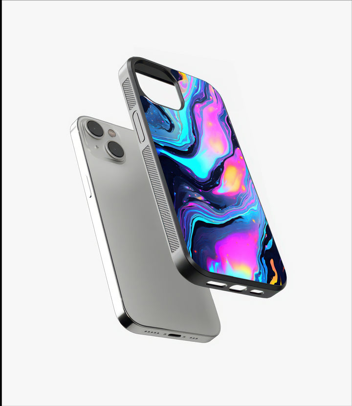 Neon Marble Glass Case