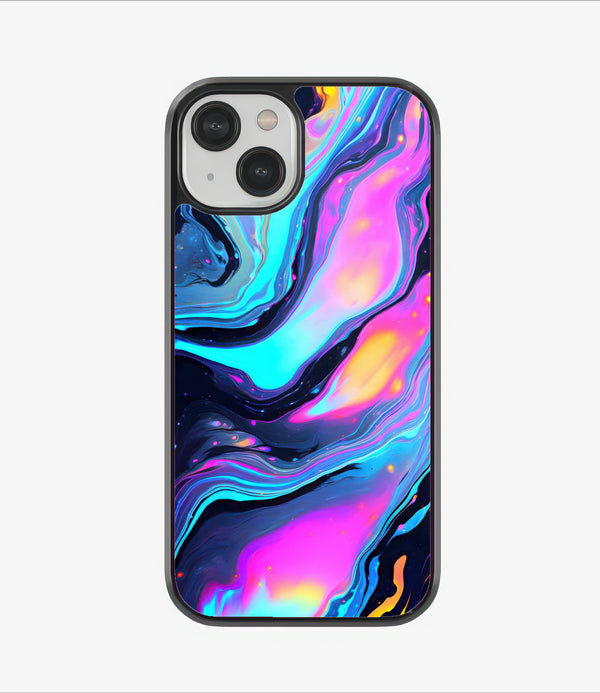 Neon Marble Glass Case