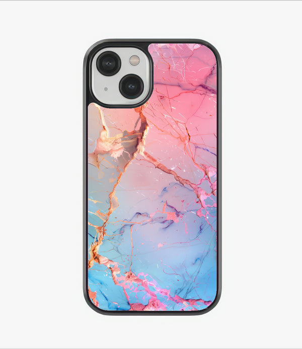 Rainbow Marble Glass Case