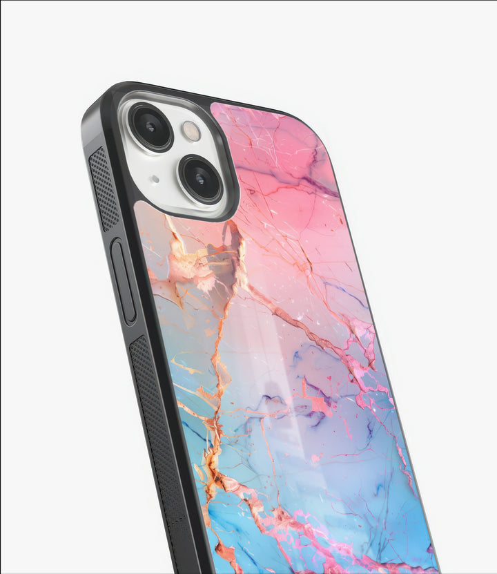 Rainbow Marble Glass Case