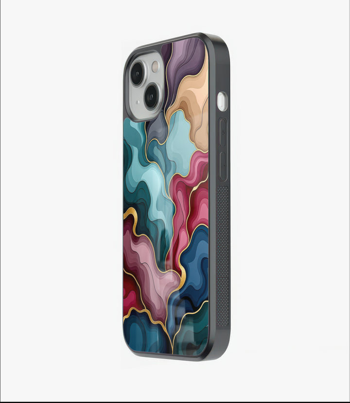 Colorful Marble Glass Case