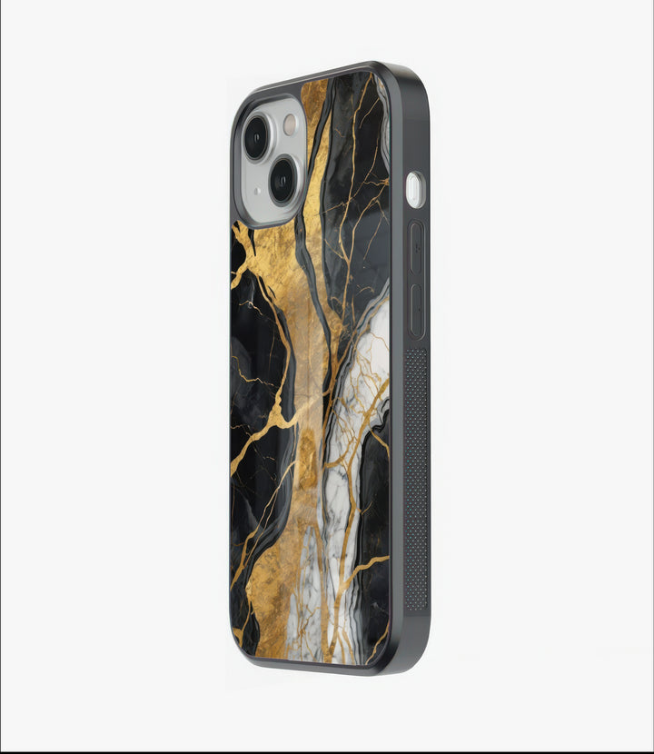Gold Marble Glass Case