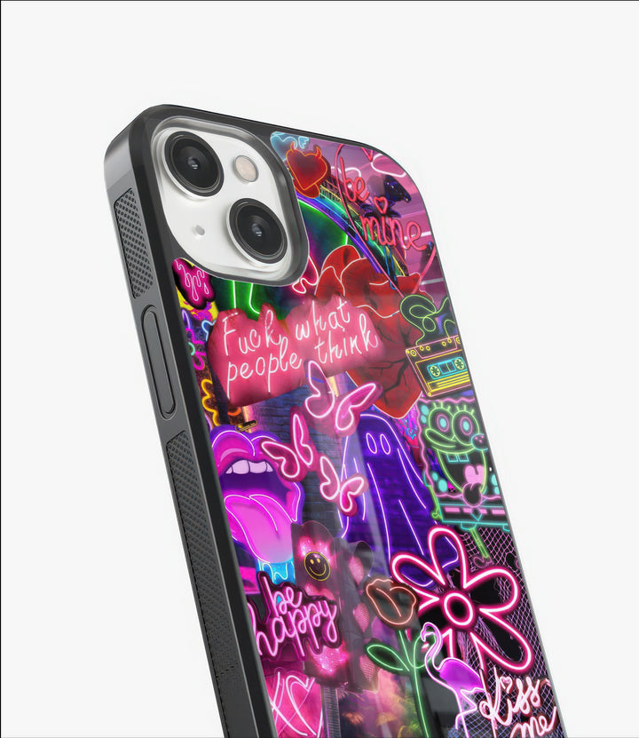 be happy Glass Case