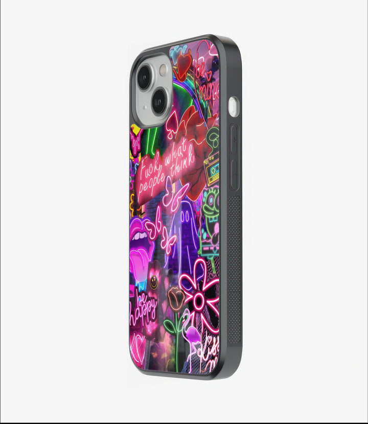 be happy Glass Case