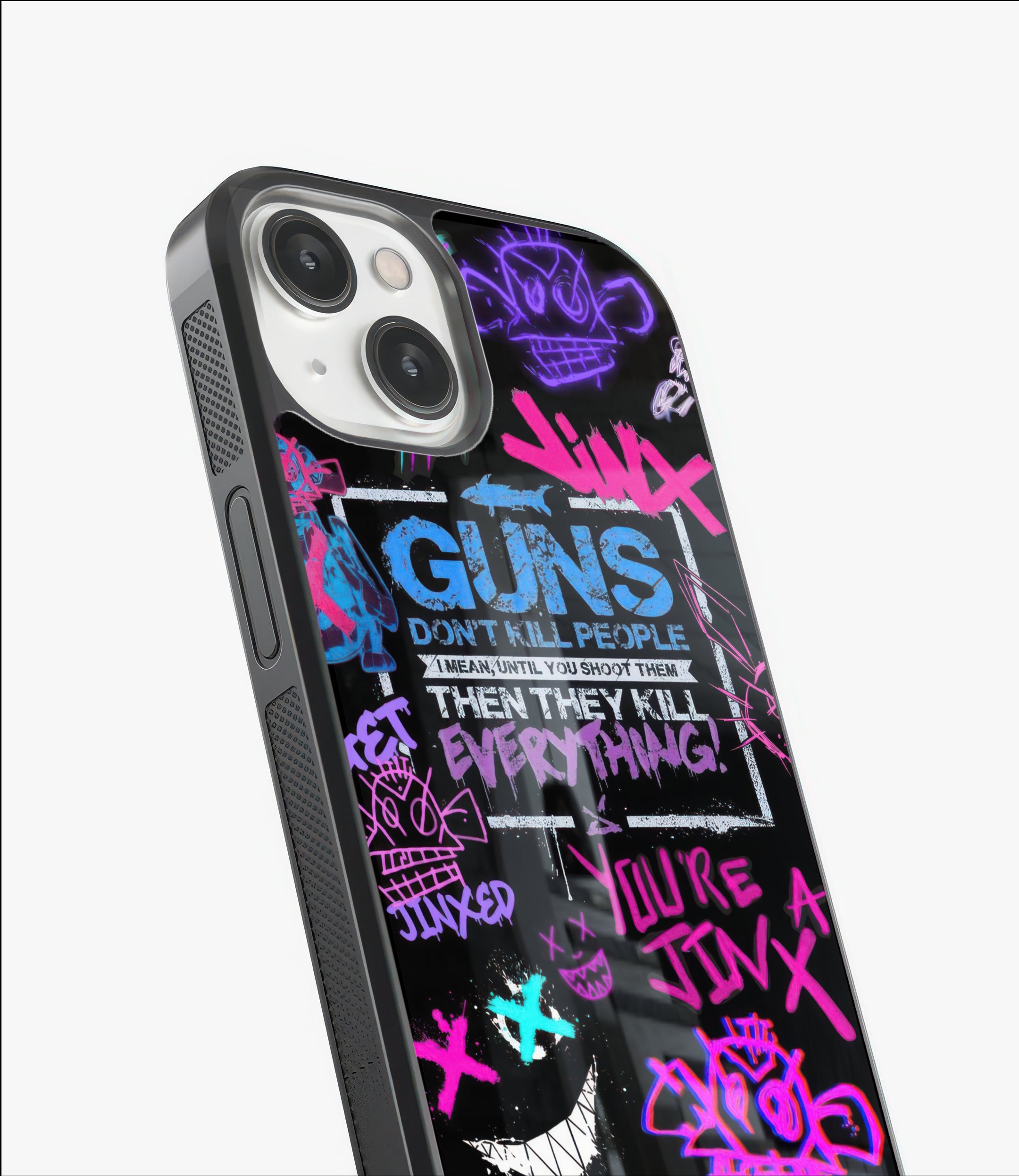 Jinx Glass Case – ZeraCustoms