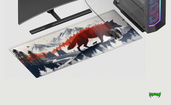Forest Wolf Desk Mat