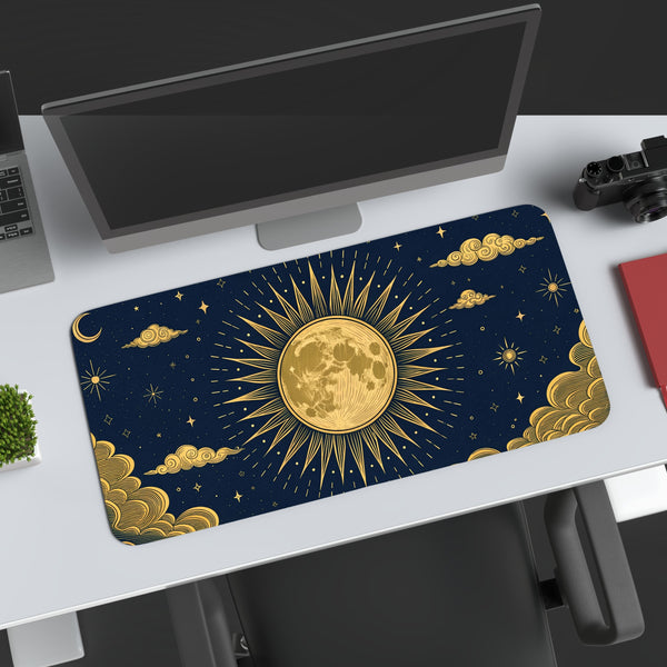 Golden Eclipse Desk Mat