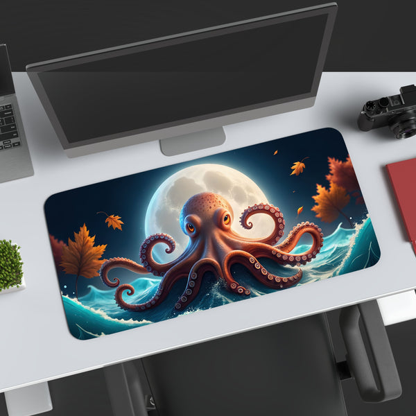 Full Moon Octopus Desk Mat