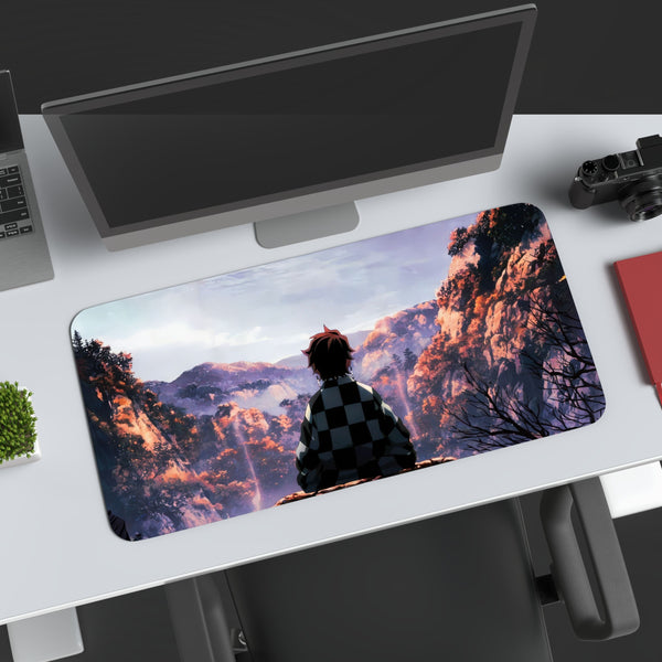 Checkered Horizon Desk Mat