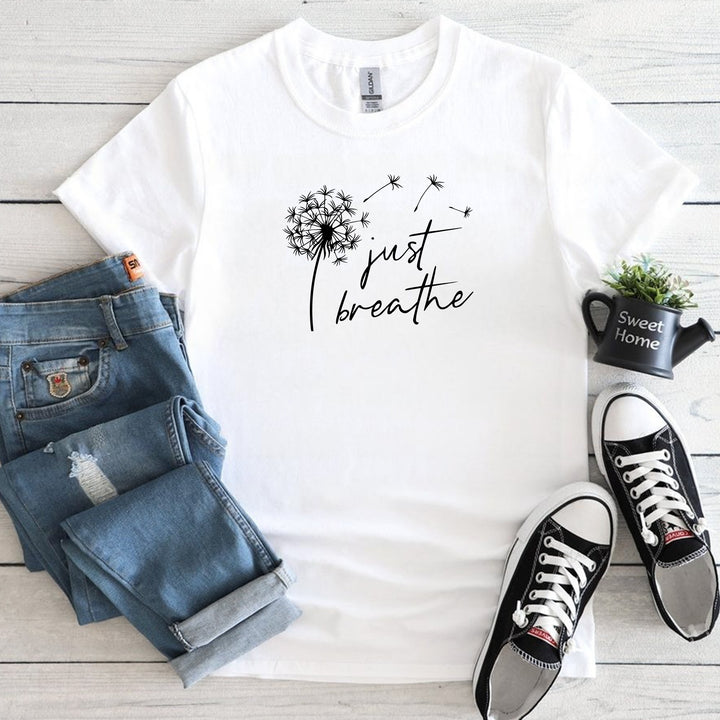 just breath yoga t shirt