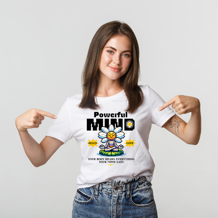 powerful mind yoga t shirt