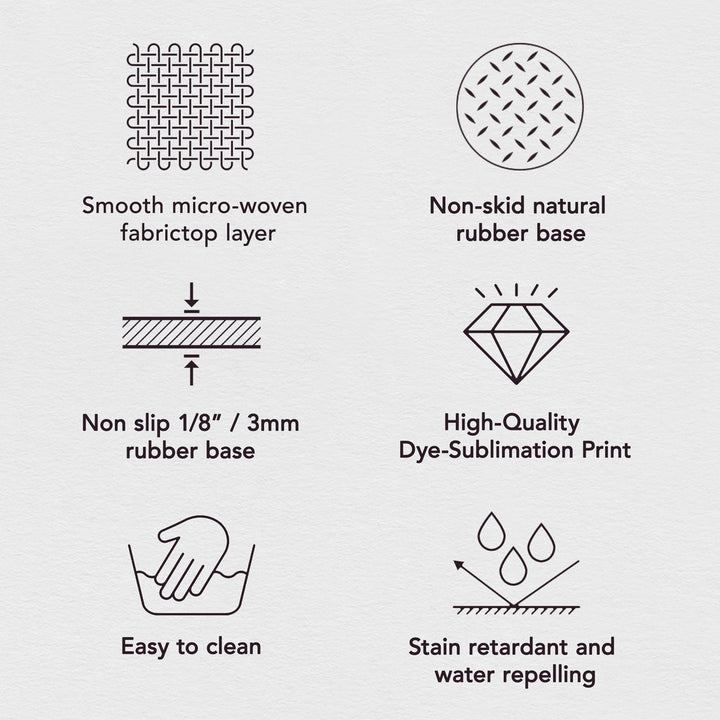 Super Black Desk Mat