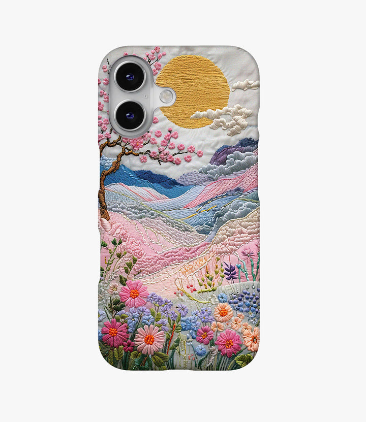 Embroidery Hard Matte Phone Case