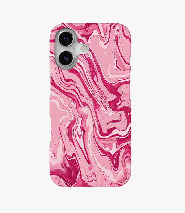 Pink Fluid Hard Matte Phone Case