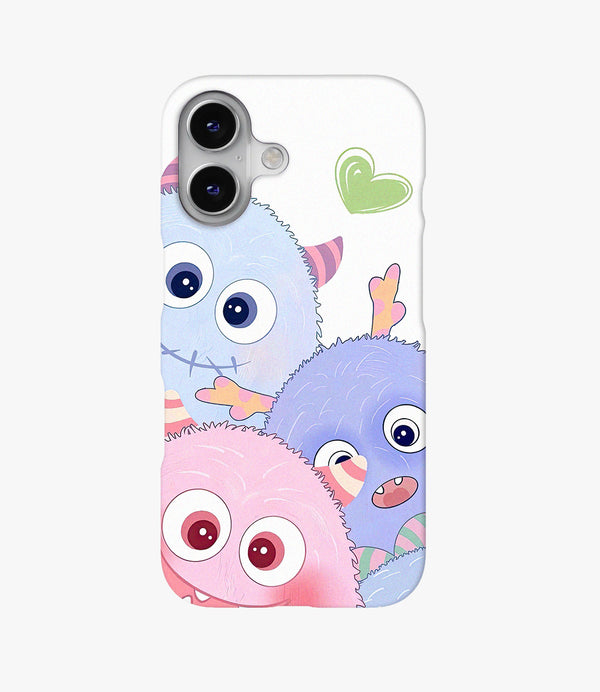 Happy Monsters Hard Matte Phone Case