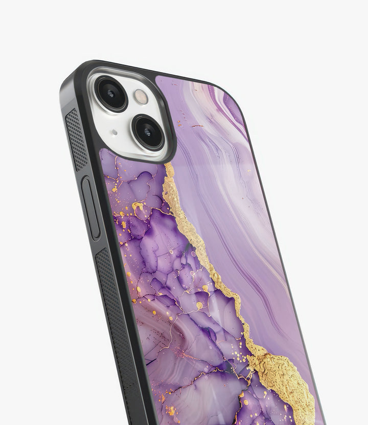 Gold Pink Marble Glass Phone Case