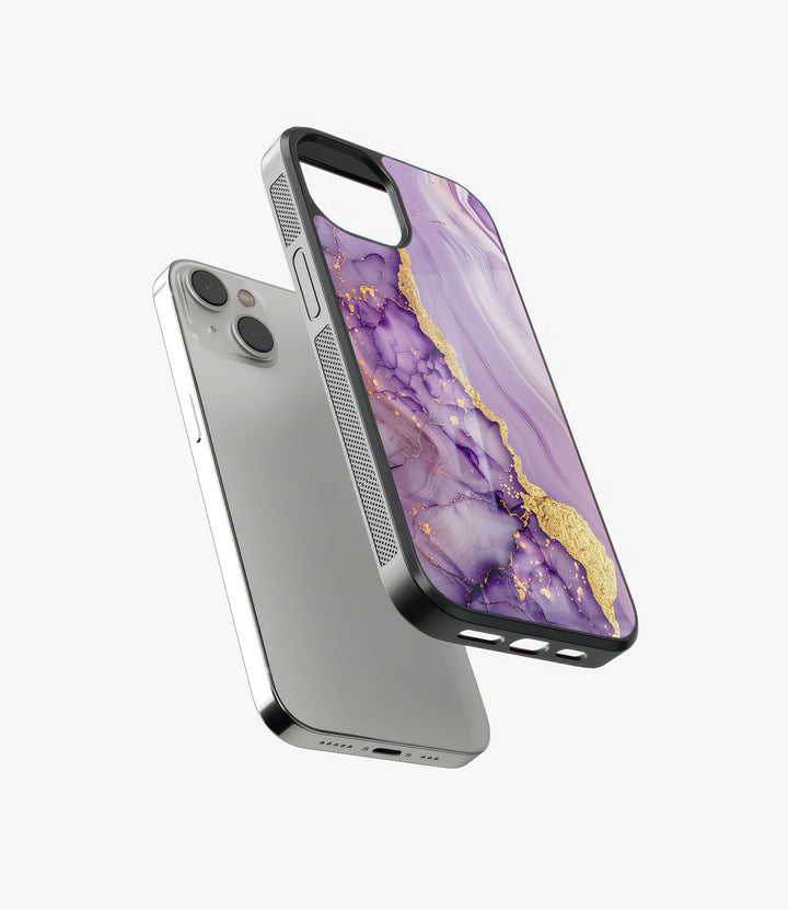 Gold Pink Marble Glass Phone Case