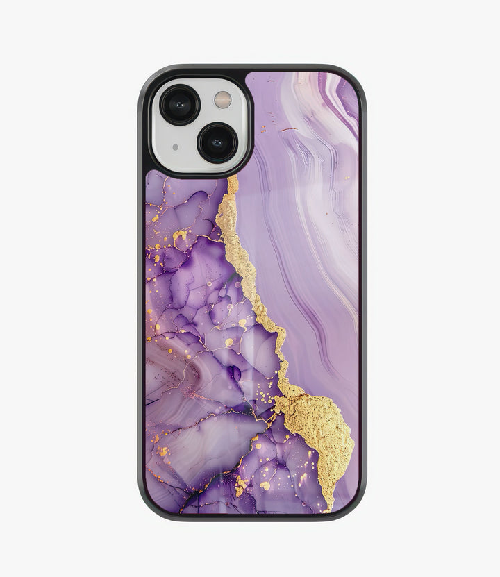 Gold Pink Marble Glass Phone Case
