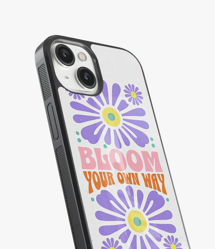 Bloom Your Way Glass Phone Case