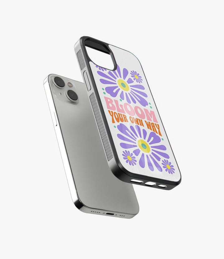 Bloom Your Way Glass Phone Case