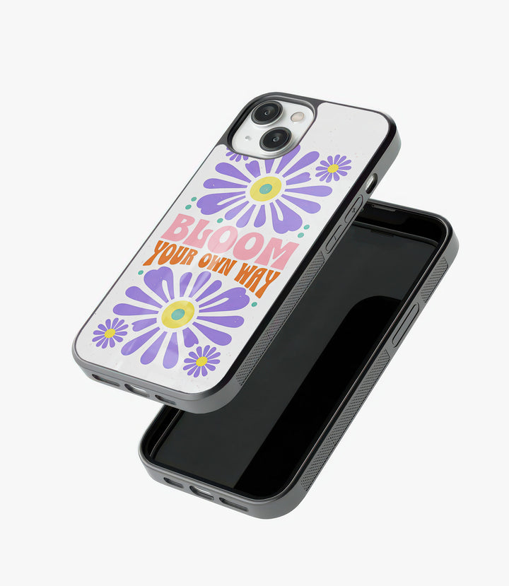 Bloom Your Way Glass Phone Case