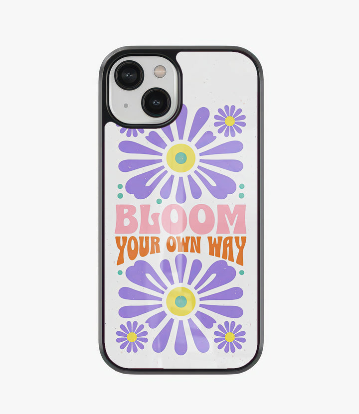 Bloom Your Way Glass Phone Case