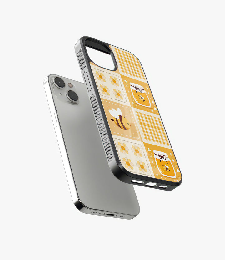 Honey Bee Glass Phone Case