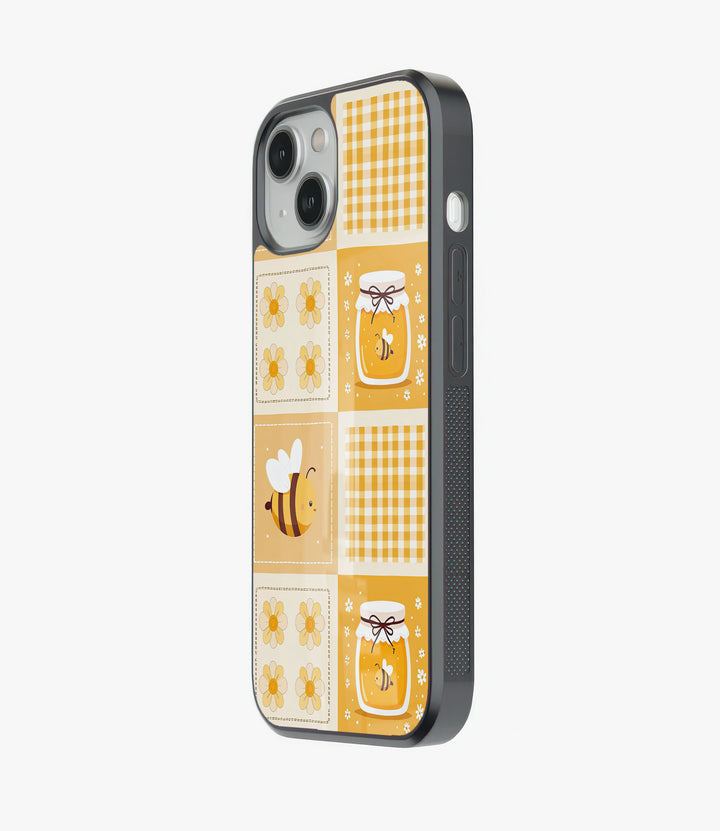 Honey Bee Glass Phone Case