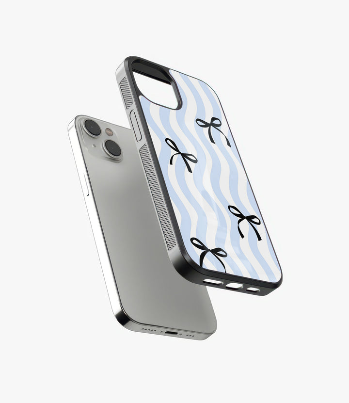 Wavy Ribbons Glass Phone Case