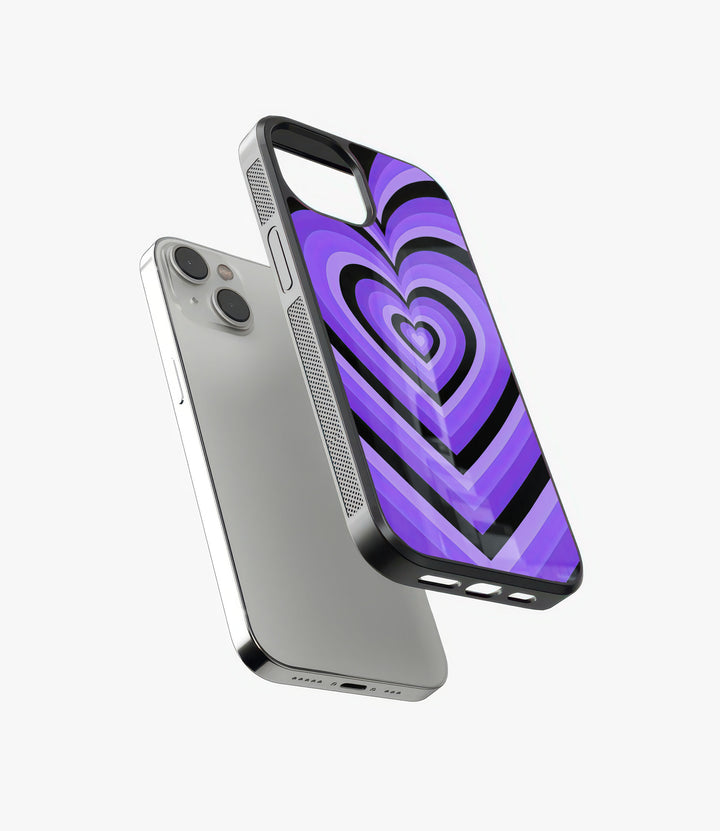 Vortex Android Phone Case Purple Heart Vortex Glass Phone Case – ZeraCustoms