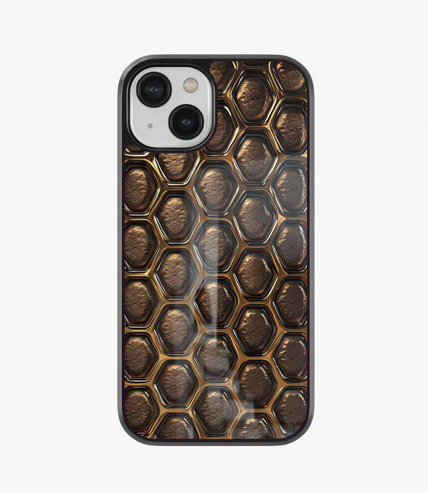 Honey Hexagon Glass Phone Case