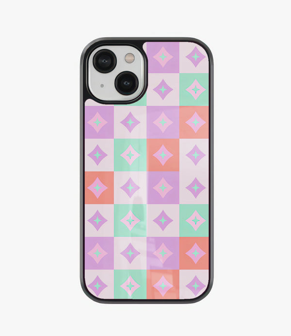 Pastel Pattern Glass Phone Case