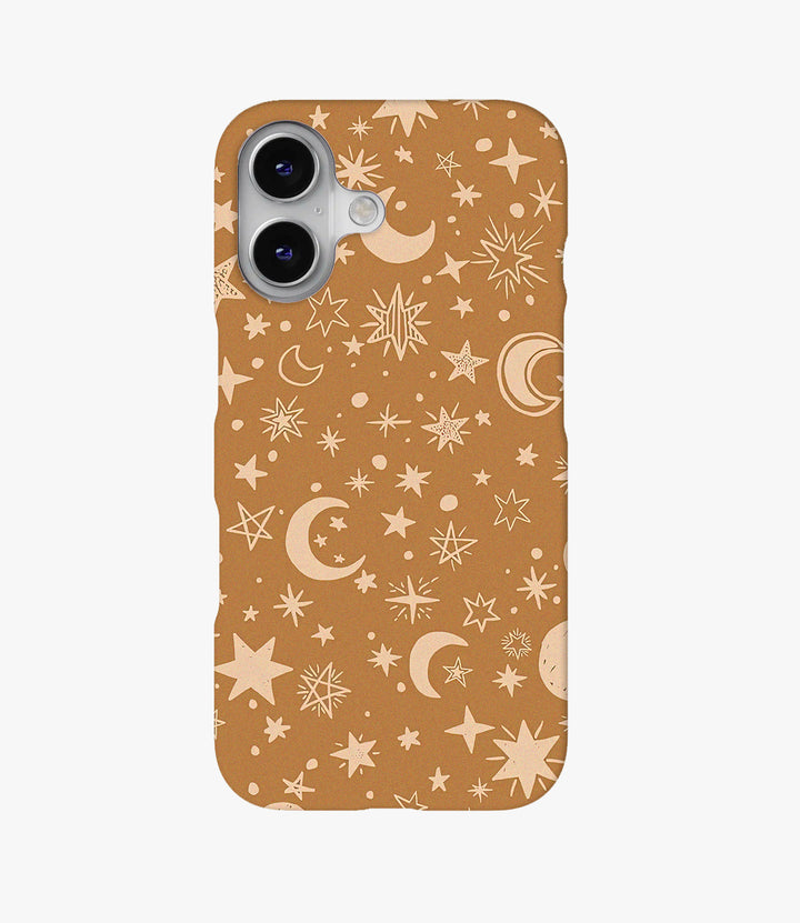 Brown Stars Hard Matte Phone Case
