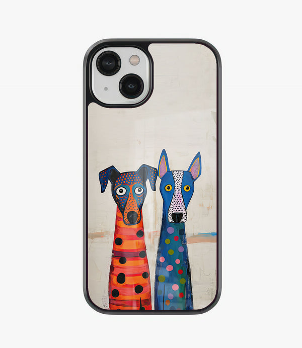 Lazy Duo Glass Phone Case