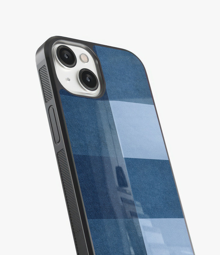 Broad Checkered Glass Phone Case