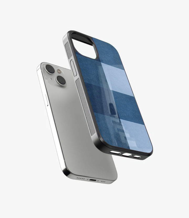 Broad Checkered Glass Phone Case