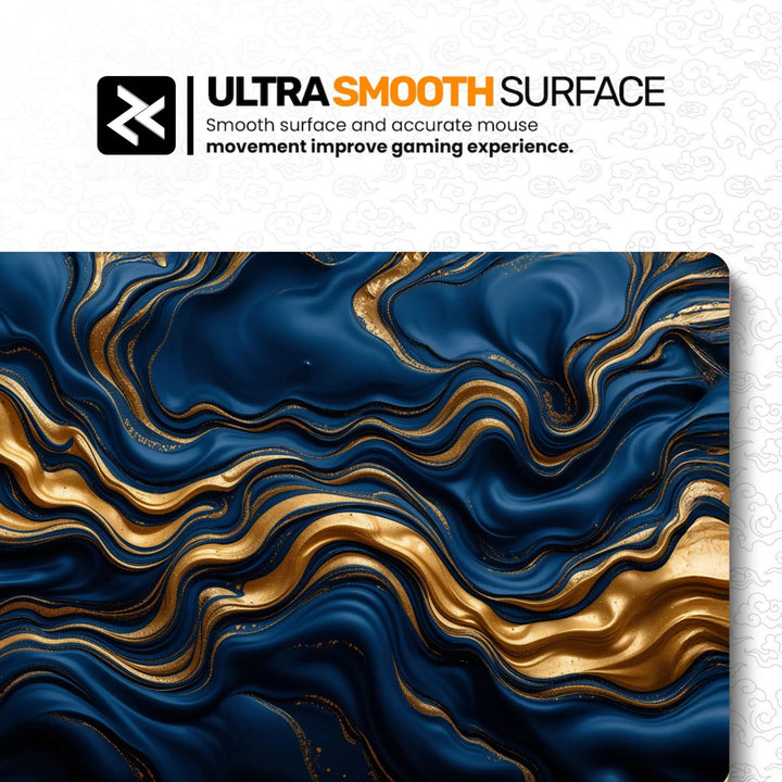Blue Oil Gaming Desk Mat